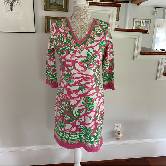 barbara gerwit Dresses & Skirts - BARBARA GERWIT NWT 3/4 Sleeve Knit Dress Vneck M